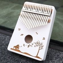 KERUS weiß Kalimba 17 Tasten Holz Tragbare Mbira Finger Klavier für freundlicher und klavier Anfänger Musical Instrumente