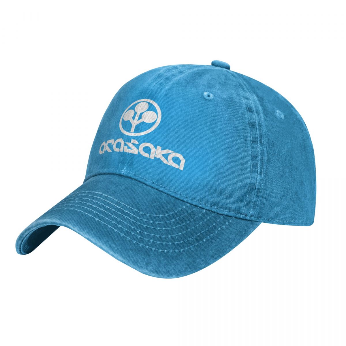 Arasaka merchandise casual baseballkeps vår klassiskt tryck truckerkeps solskyddande sport snapback-keps unisex baseballkepsar: Blå