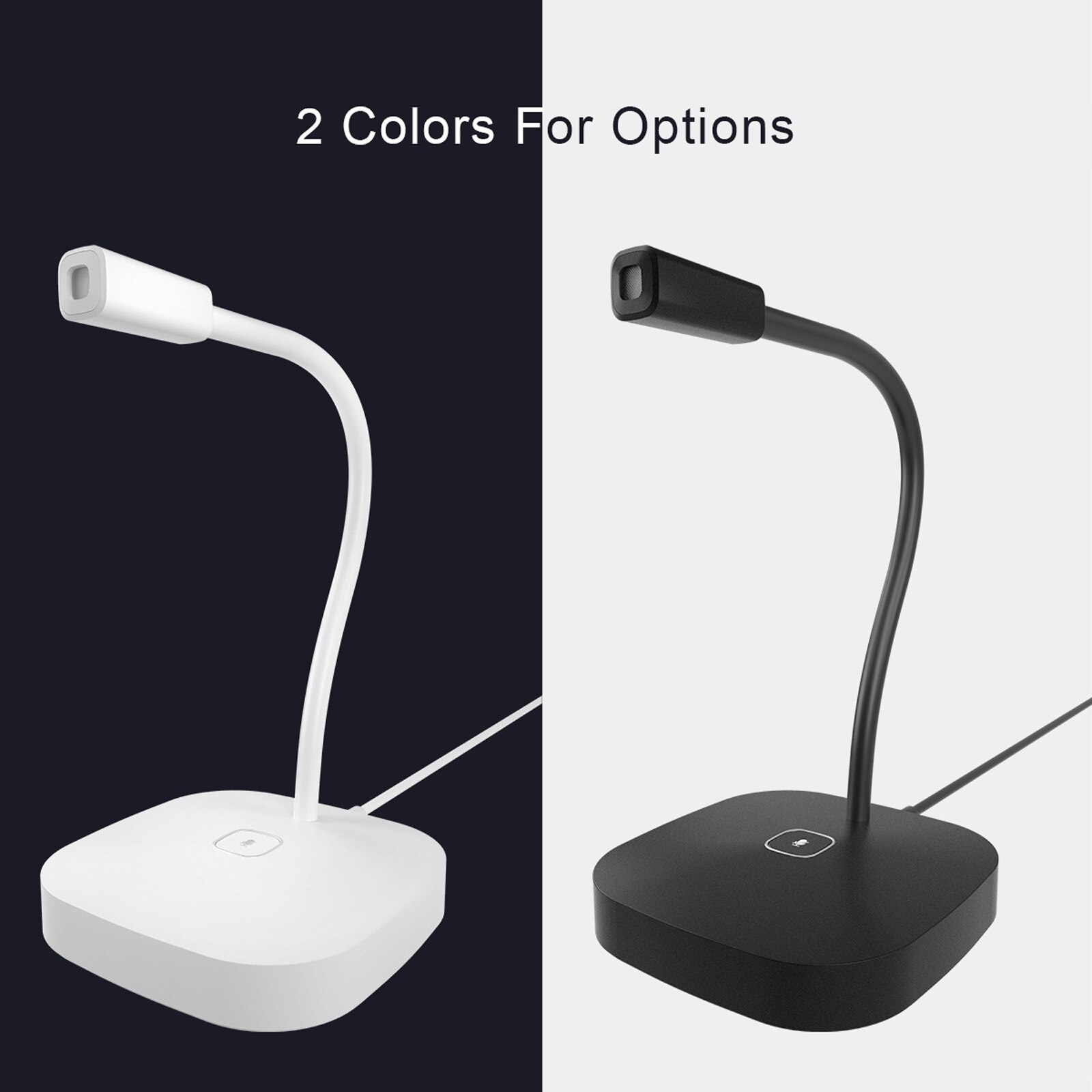 Desktop Condenser Microphone USB Wired Microphone 360 Condenser Mic Mute Touch-Button for Computer PC Laptop Office Meeting