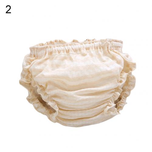 Bébé fille garçon coton respirant à volants Bloomers couches couvre sous-vêtements Shorts doux confortable pour la peau sous-vêtements enfant: 2 / 80cm