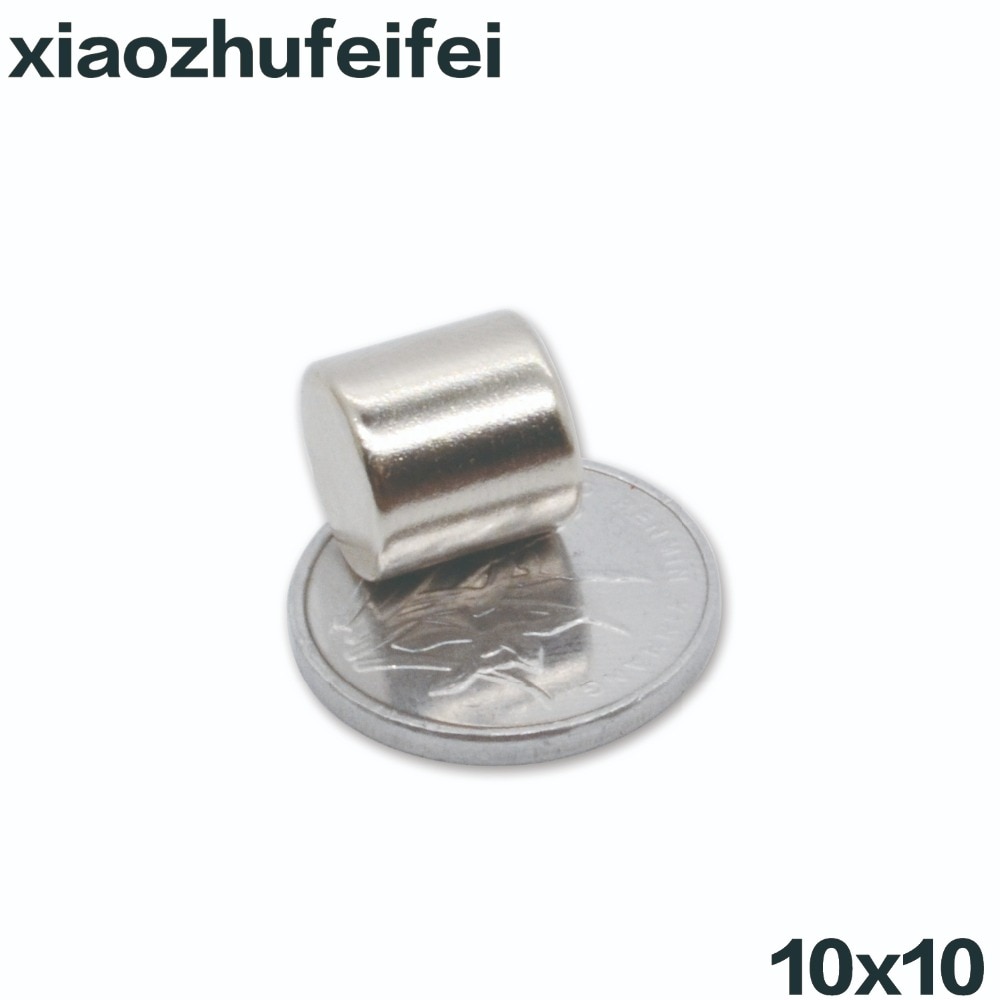 10 Mm X 10 Mm Sterke Ronde Magneten Dia 10X10Mm Neodymium Magneet Zeldzame Aarde Magneet 10mm * 10 Mm