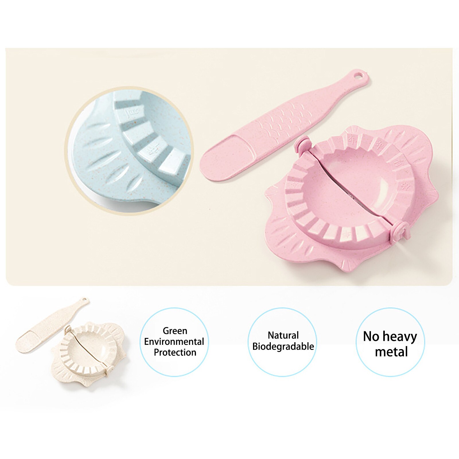 Plastic Dumpling Molds Chinese Food Jiaozi Maker Dough Press Dumpling Pie Ravioli Hand Mould Kitchen DIY Tools
