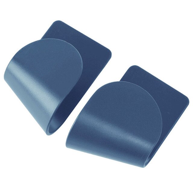 2/12 stk plastik grydelåg stativ klip komfur gryde låg ramme stativ til opbevaring af grydelåg fade opbevaring organizer holder: 2 stk blå