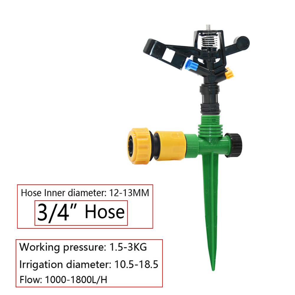 Automatische roterende straalsproeiers met  g1/2 mannelijke schroefdraad sproeikoppen voor tuin-, landbouw- en gazonirrigatie: Bordeauxrood