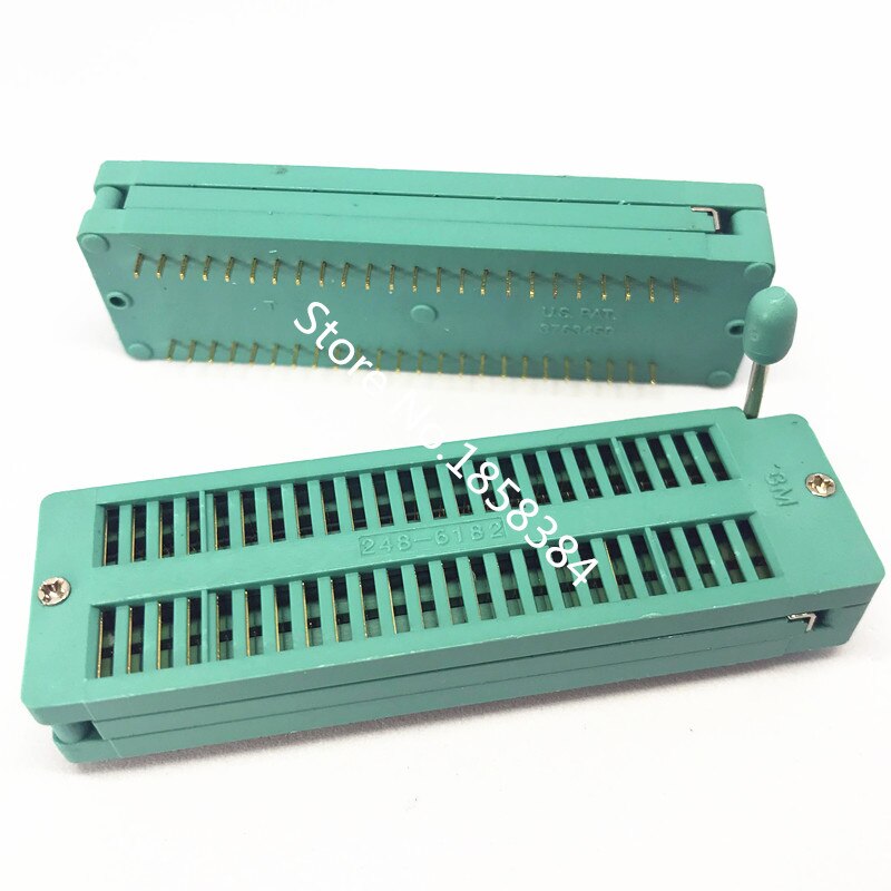 2Pcs/Lot 3M Gold DIP 48 Pin 48Pin Universal ZIF IC Socket 12268