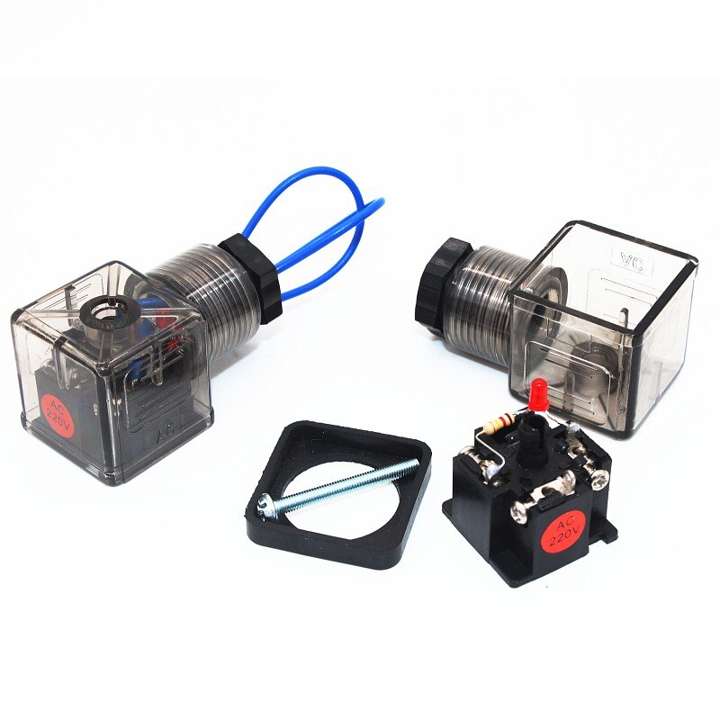 Pneumatic Air Solenoid Valve Coil Black DC12V DC24V AC36V AC110V AC220V AC380V