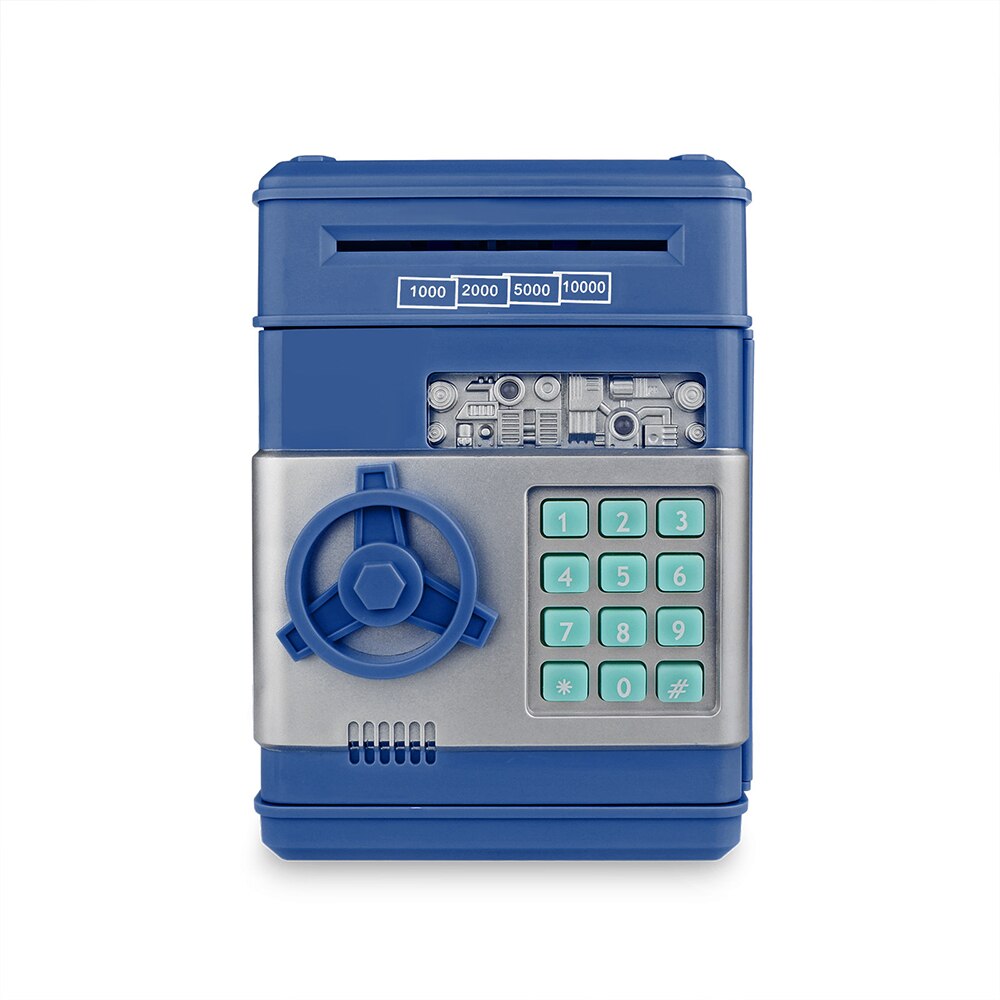 Elektronische Spaarpot Atm Wachtwoord Spaarpot: Blauw