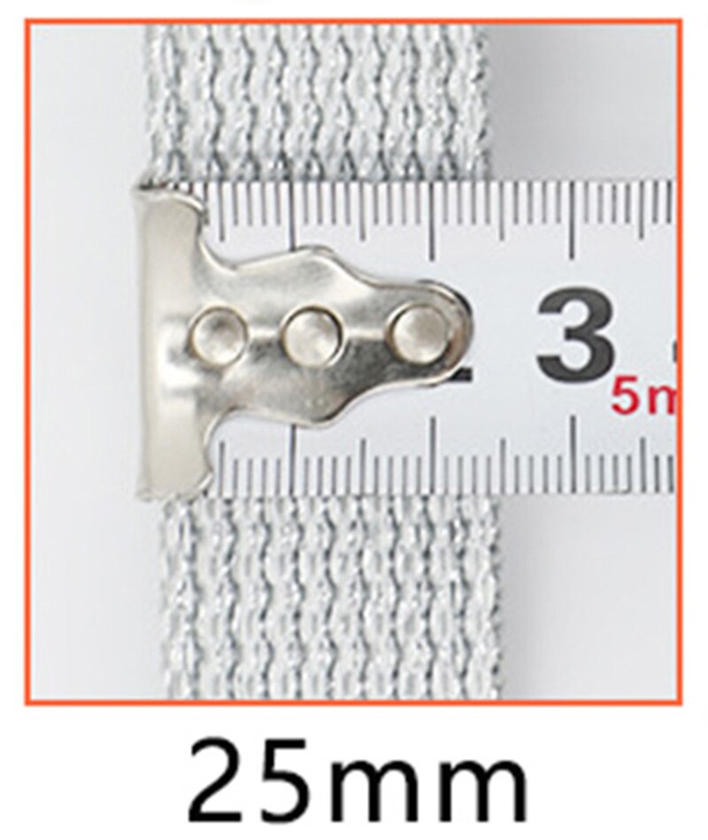 Meetee 4M 25/30/40Mm Nylon Jacquard Singels Rugzak Band Huisdier Kraag Tape Riem Diy Zak kledingstuk Band Naaien Kant Lint Accessoires: White-25mm