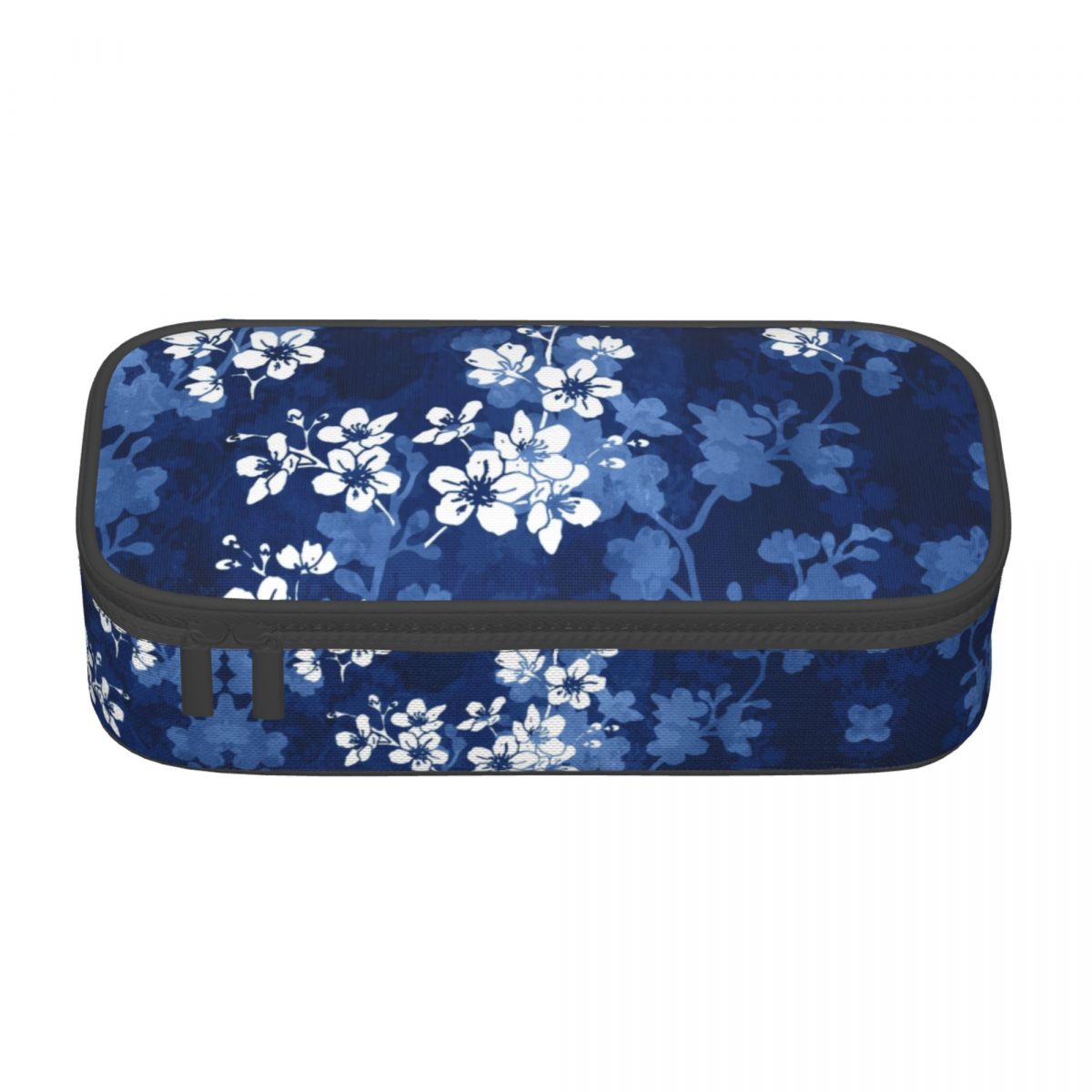 Custom Kawaii Pink Floral Cherry Blossom Pencil Case for Girls Boys Large Capacity Japanese Sakura Flower Pencil Box Stationery: Lavender