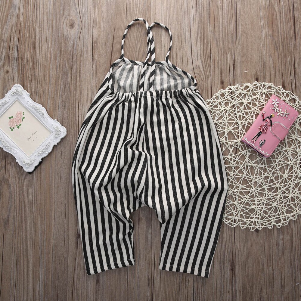 Baby Meisjes Harembroek Kids Gestreepte Broek Romper Overalls Jumpsuit Baby Meisje kleding Leuke Casual Zomer Kleding SS