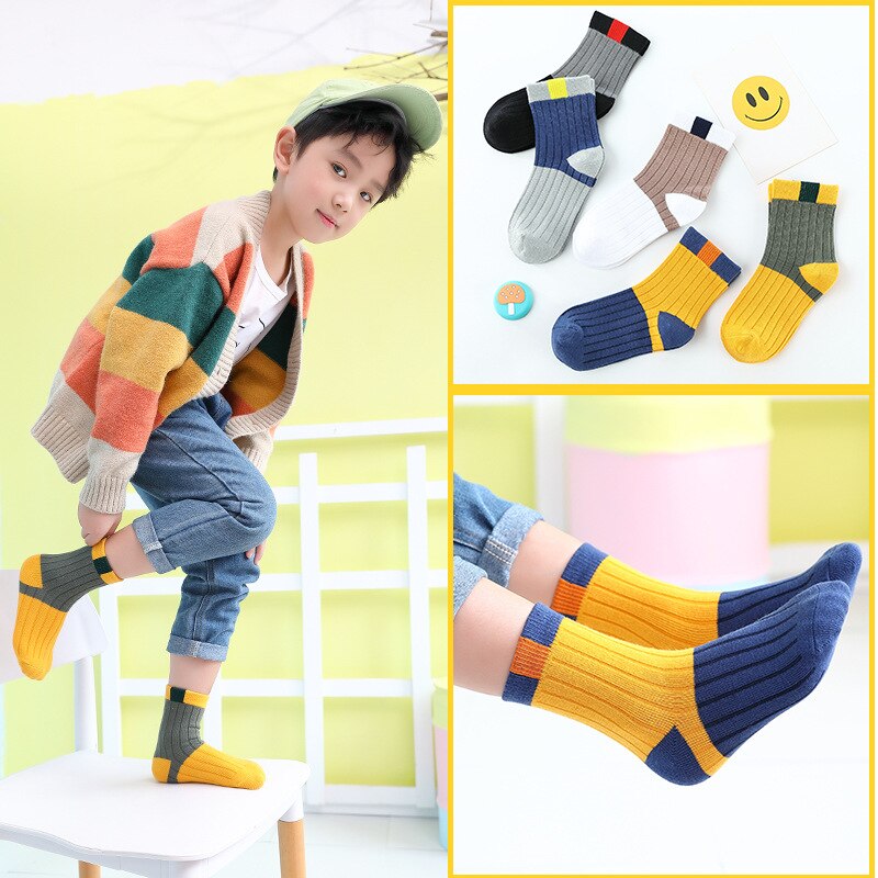 5 Paren/partij Kinderen Sokken Winter Kinderen Sokken Voor Jongens Meisjes Katoenen Zomer Baby Warm Kinderen Casual Kleding