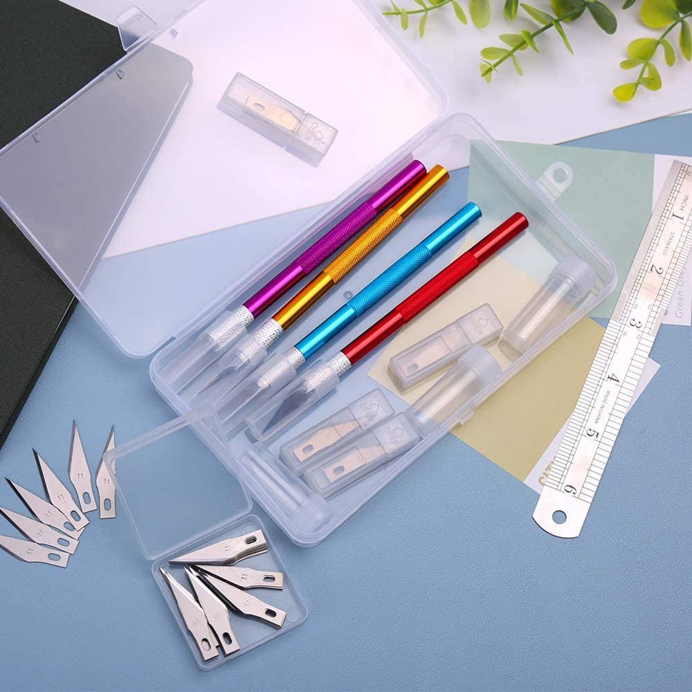 thumbnail image 2 of 9-in-1 Portable Tool Set With Scissors, Utility Knife, Ruler 2 of 13