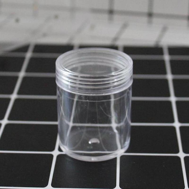 120ml super opbergdozen voor pluizige slijm, doe-het-zelf plastic kleur plasticine, doorzichtige bakjes, lijm, stopverf, schuimballen, opbergdozen