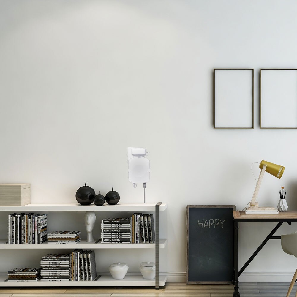 Vægmonteringsholder til samsung smartthings hub(us-stikversion) robust stilfuldt vægbeslag smart kabelarrangement hvid