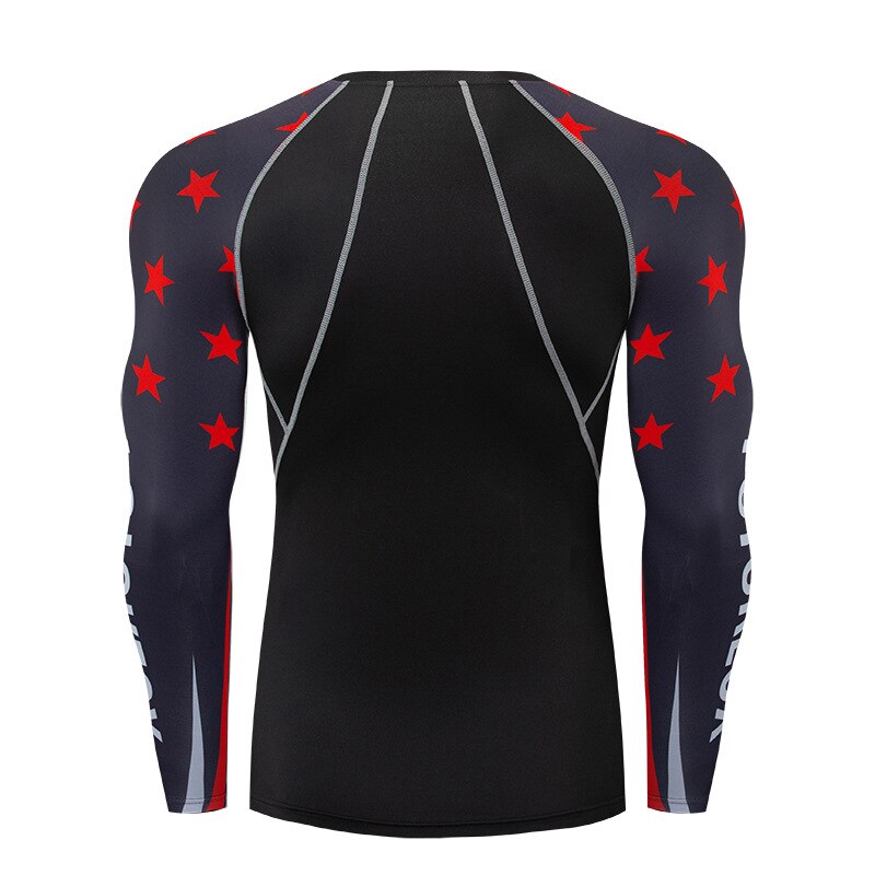 Outdoor Running Sports Long-Sleeved T-shirt Men's Breathable Moisture Absorption Quick Drying T-shirts