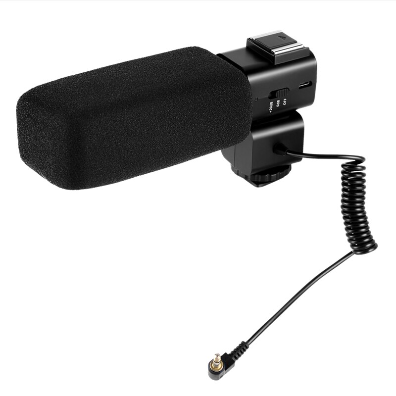 Ordro Video-opname Stereo Microfoon voor DSLR Stereo Camera Camcorder Cardioid Microfoon voor Ordro/Sony/Nikon/Canon DV