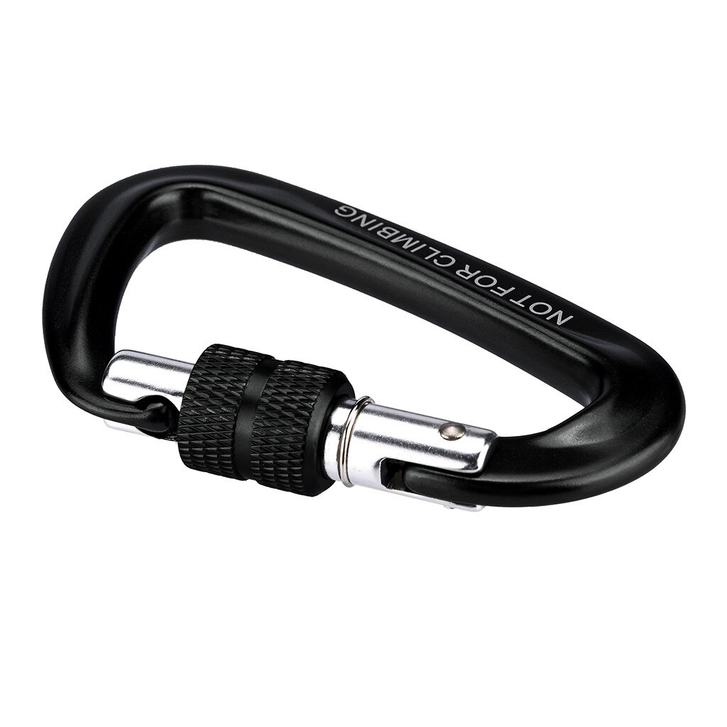 1PC Outdoor carabiner Climbing Backpack Hook 12KN Spring Clip Keychain Carabiner Hammock Hook climbing equipment karabijnhaak