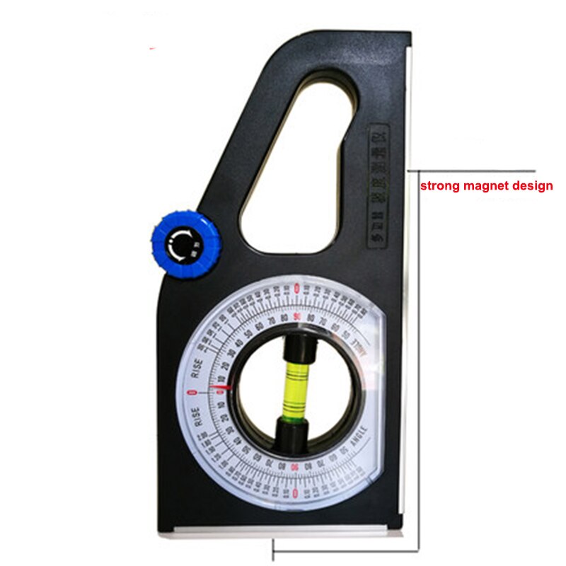 Multi function Slope measuring instrument universal bevel protractor angle level declinometer Angle Feet Foot Slope Meter: strong magnet
