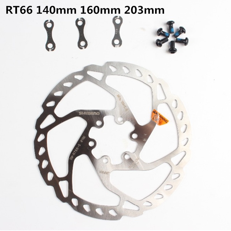 Shimano-Rotor de freno de disco SLX ZEE DEORE SM-RT66, 160mm, 180mm, 203mm, 6 tornillos, RT66, Rotores de freno de disco, 6 ", 7" y 8"