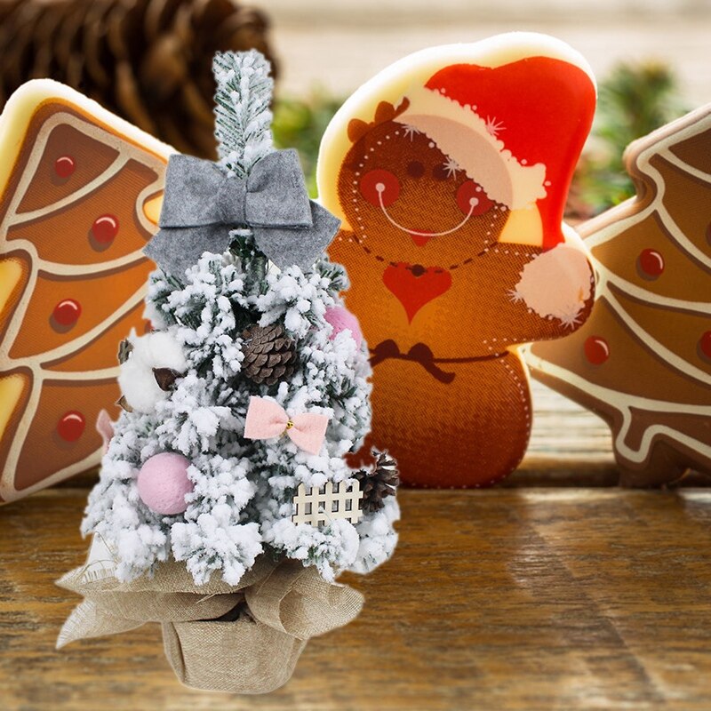 3D DIY Tabletop Mini Christmas Tree Home Decorations Year Festival Miniature Artificial Tree Ornaments 45Cm