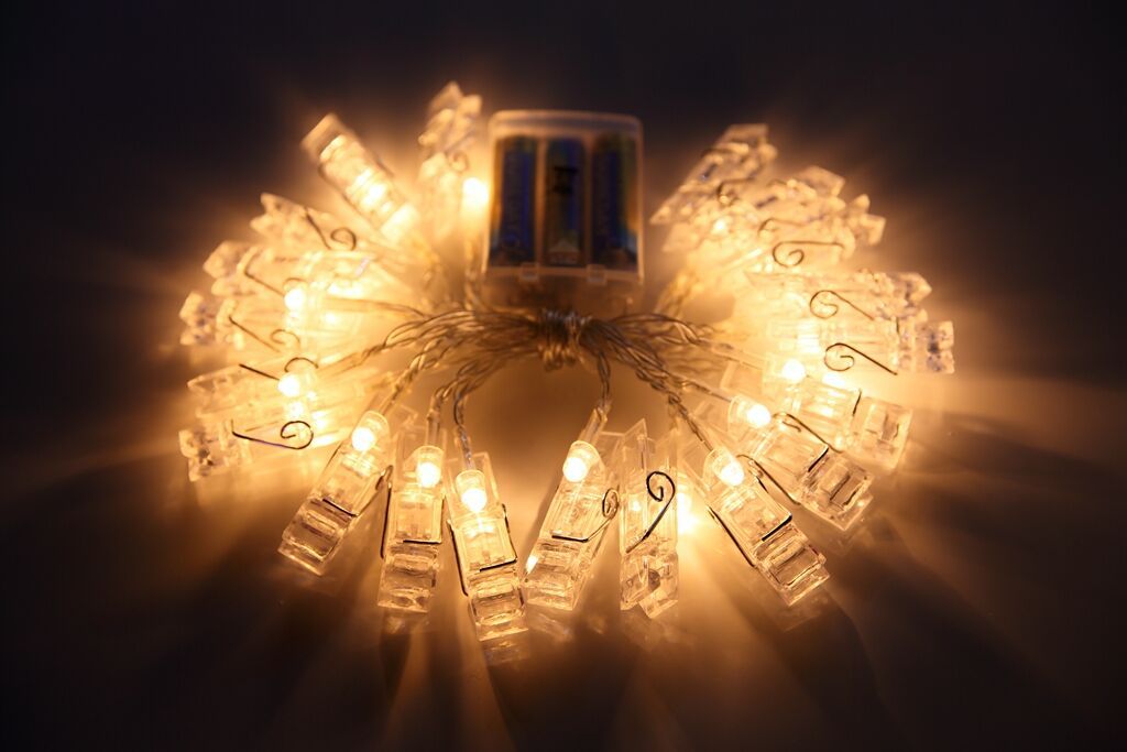 LED foto Clip lampe Schnur kreative schlafzimmer blinken dekorative lichter hintergrund Zauberstab Clip Party foto Clip USB kleine laterne