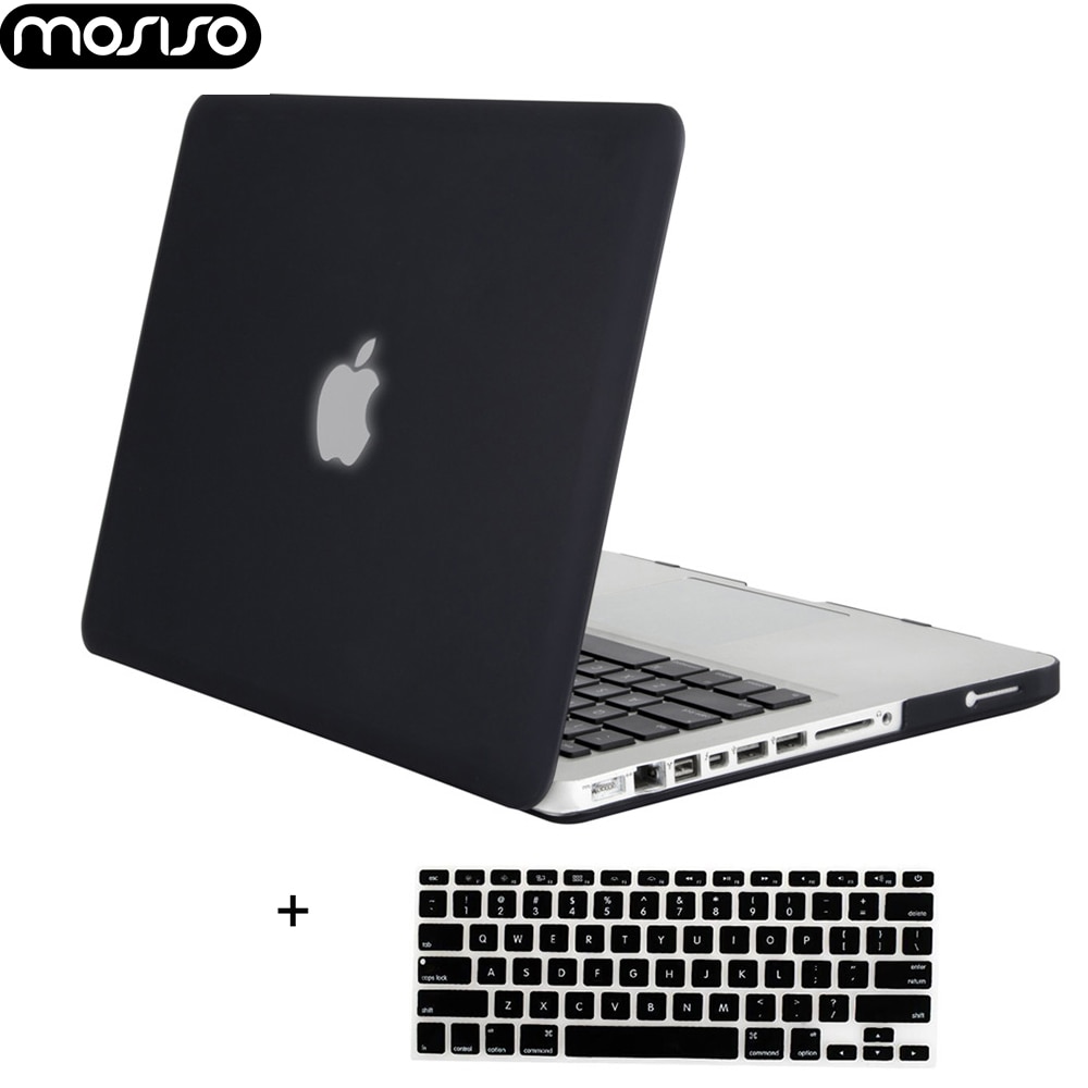 Mosiso laptop mac pro case notebook tilbehør til macbook pro 13 15 med cd drev  a1278 a1286 år + silikone kb cover