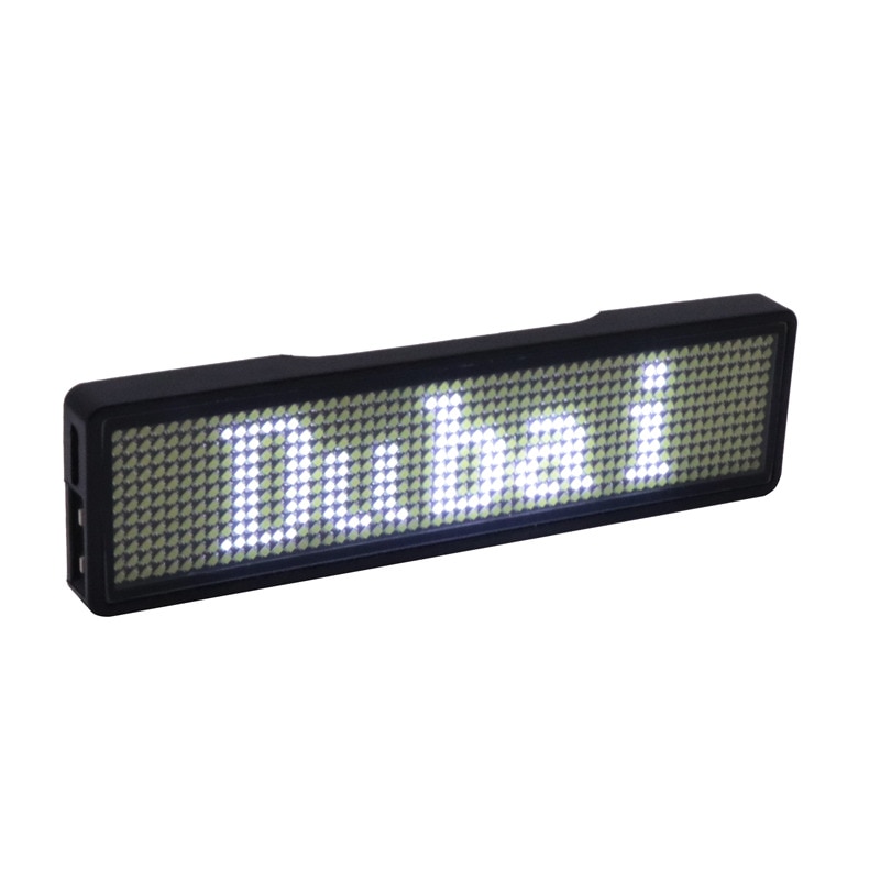 électronique programmable clignotant LED nom badge étiquette Bluetooth APP contrôle mini petit LED affichage LED