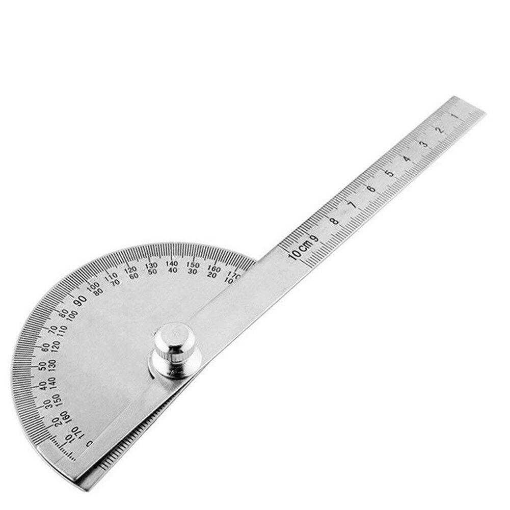 180 Degree Protractor Angle Rotary Measuring Ruler Machinist Craftsman Ruler Dividing Gauge for Woodworking Tools