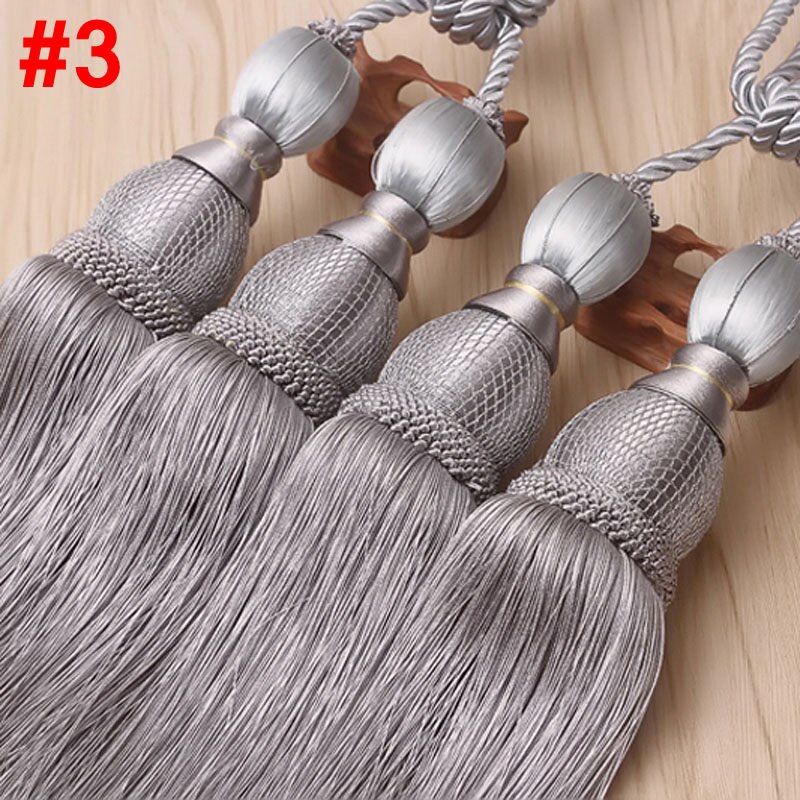 Rideaux Holdbacks glands pour rideaux Embrasse Rideau Rideau accessoires gland Tieback derniers produits chinois CP066-40: Grey
