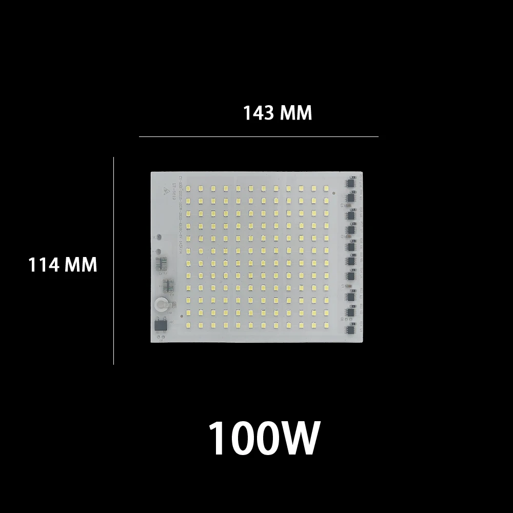 ledet-brikkematrise smd 2835 høy lumen 220v ledet kolbe 10w 20w 30w 50w til belysningstilbehør søkelyset flomlyspære lyskilde: Elfenben / 40w