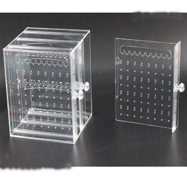 Espositore per gioielli, sostiene orecchini, porta orecchini, organizer per gioielli trasparente, espositore per orecchini: Z36