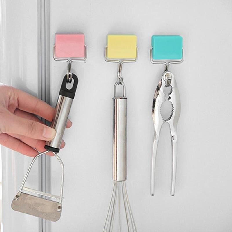 1 ud. Gancho magnético Flexible ganchos magnéticos fuertes para refrigerador Mini sostenedor de la llave de suspensión Durable para el hogar Accesorios de almacenamiento