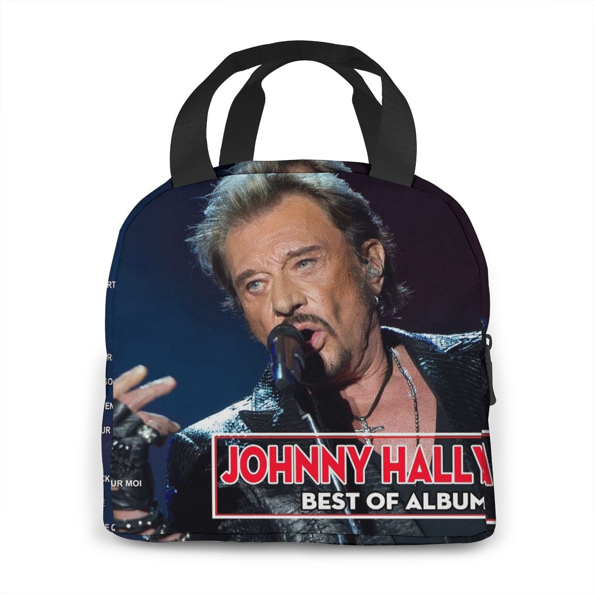 Johnny Hallyday mittagessen tasche kid frauen isolierung tragbare wasserdichte picknick coole tasche frühstück schule wiederverwendbare lebensmittel tasche neue