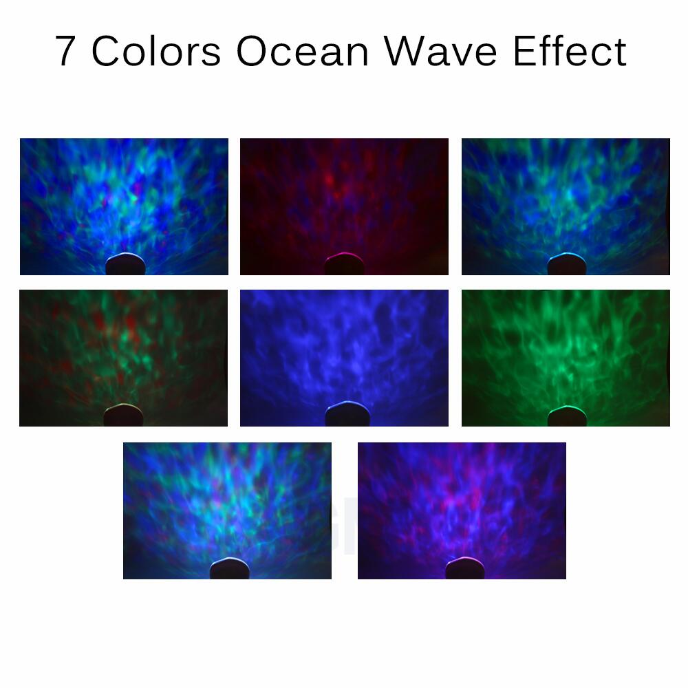Oceaan Wave Sterrenhemel Aurora LED Nachtlampje Projector USB Afstandsbediening TF Kaarten Muziekspeler Speaker Projector Lamp
