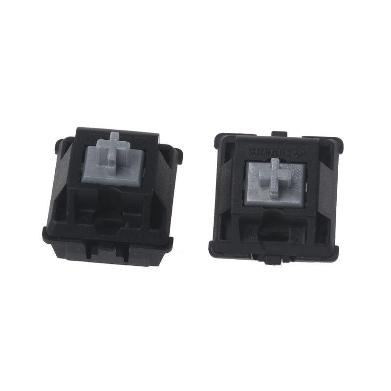2Pcs Originale Switch Cherry MX Interruttore Argento 3 Spille Per Tastiera Meccanica Chiaro Interruttore