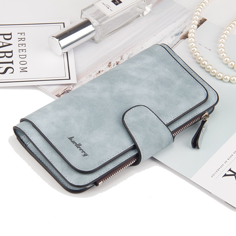 Baellerry Brand Wallet Women Scrub Leather Lady Purses Ladies Clutch Wallet Long Female Wallet Carteira Feminina