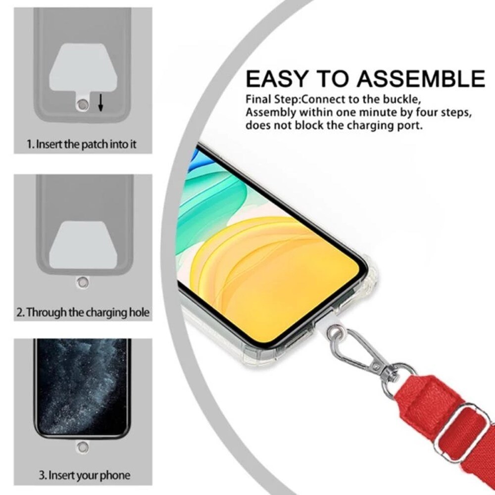 Universele Lanyard Mobiele Telefoon Strap Voor Xiaomi Huawei Honor Verstelbare Tether Anti-Verloren Koord Voor Iphone Samsung Afneembare Touw