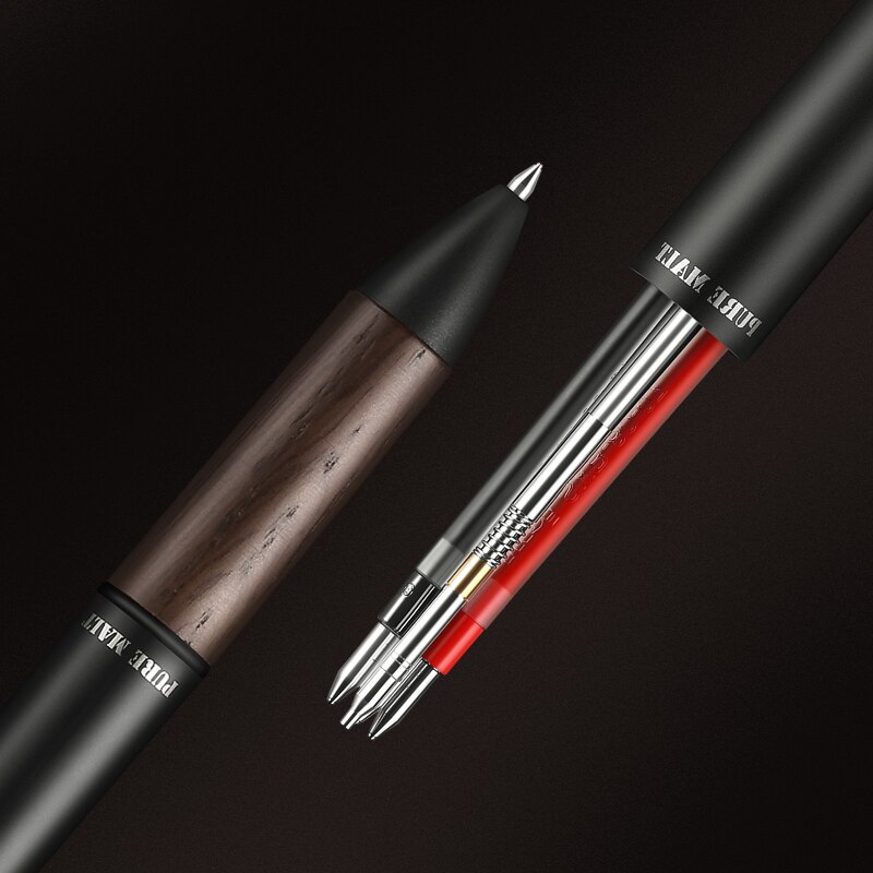 Uni msxe 5-2005 5 in 1 multifunktionel pen ren malt 0.7 mm kuglepen  + 0.5 mm mekanisk blyant japan