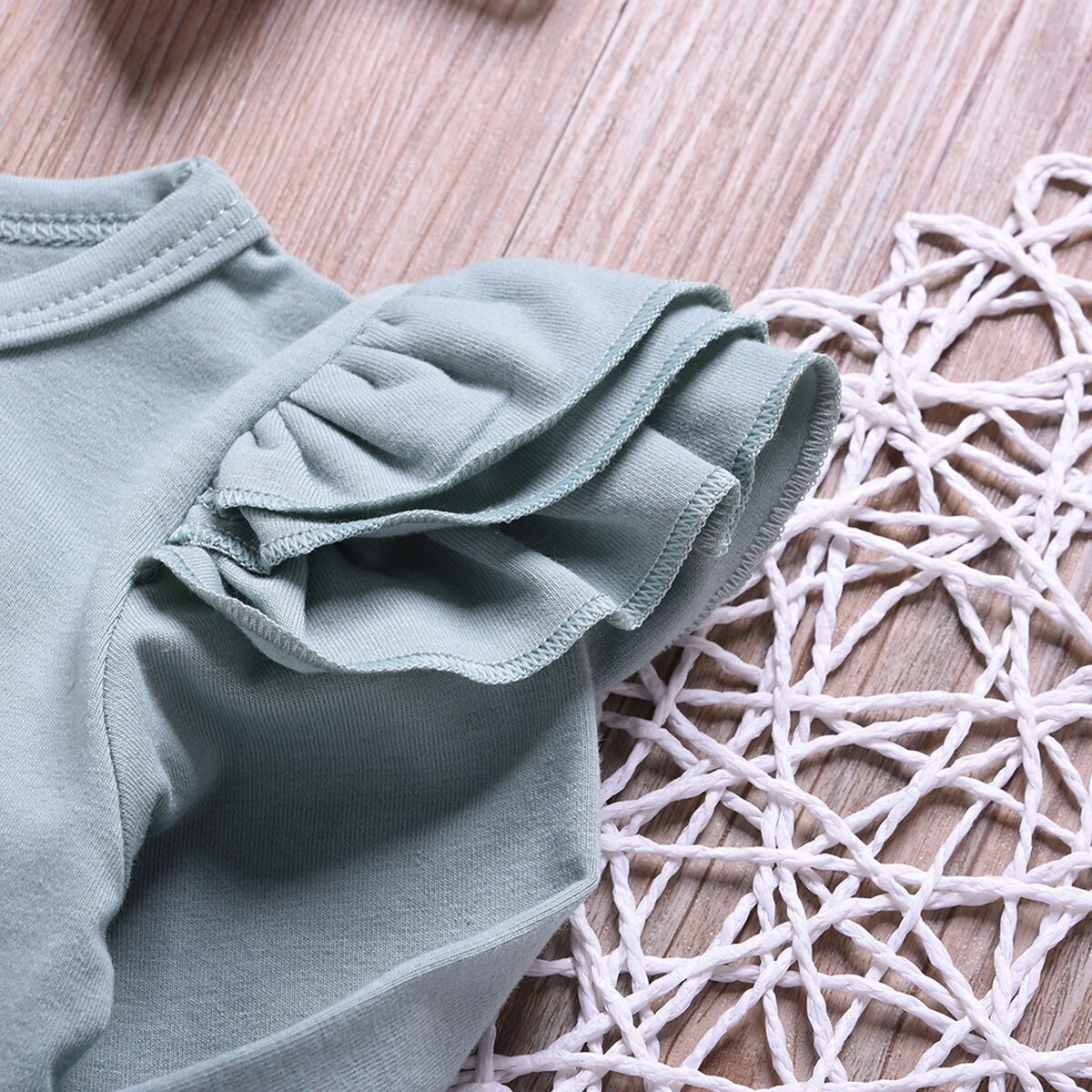 Conjunto de traje Casual para bebé niño niña Top con volantes de manga larga + falda con tirantes + Diadema con lazo 3 unids/set de vestido de verano para niña