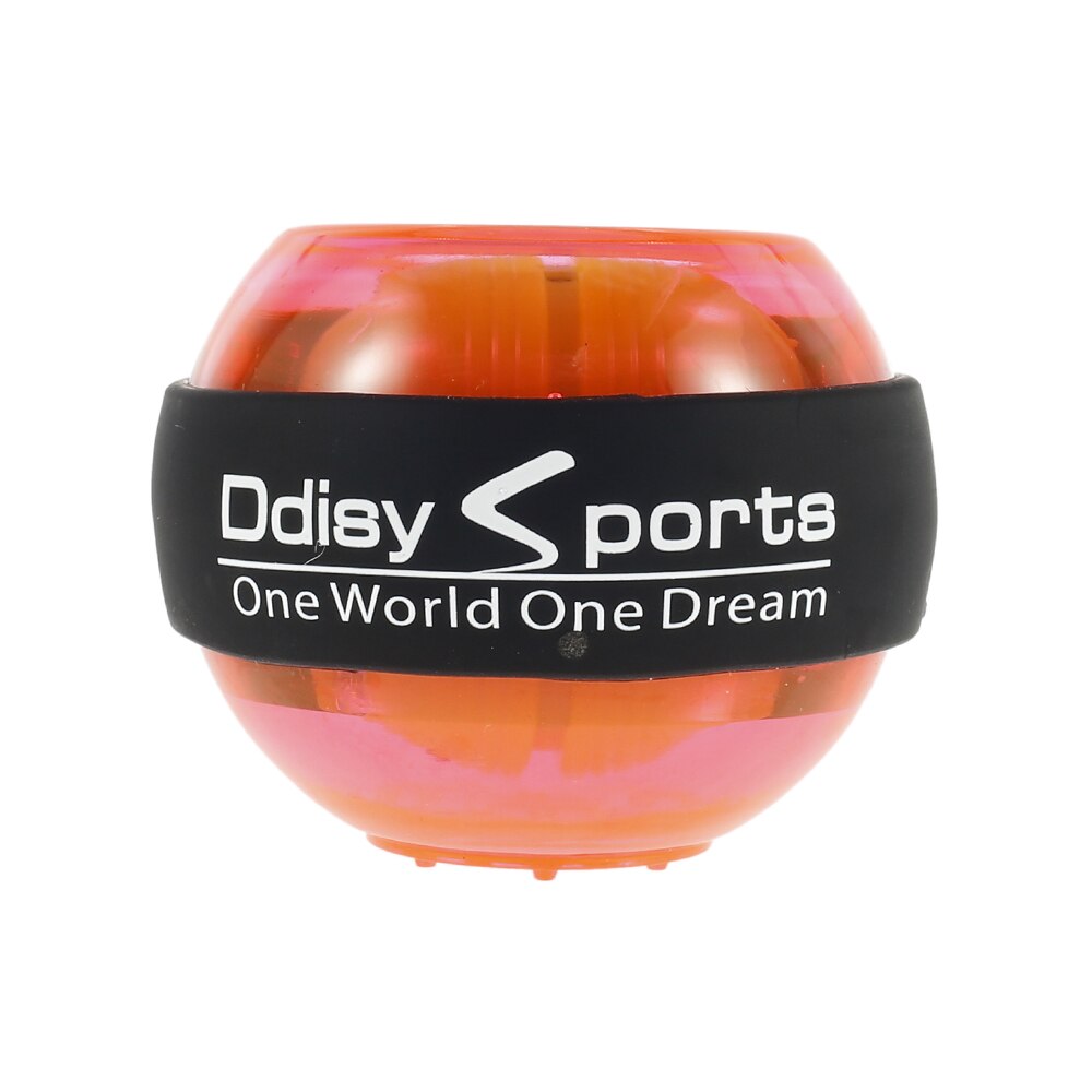 Wrist Ball Trainer LED Gyroscope Strengthener Gyro Power Ball Arm Exerciser Exercise Machine Gym Power Ball Fitness Equipment: Orange