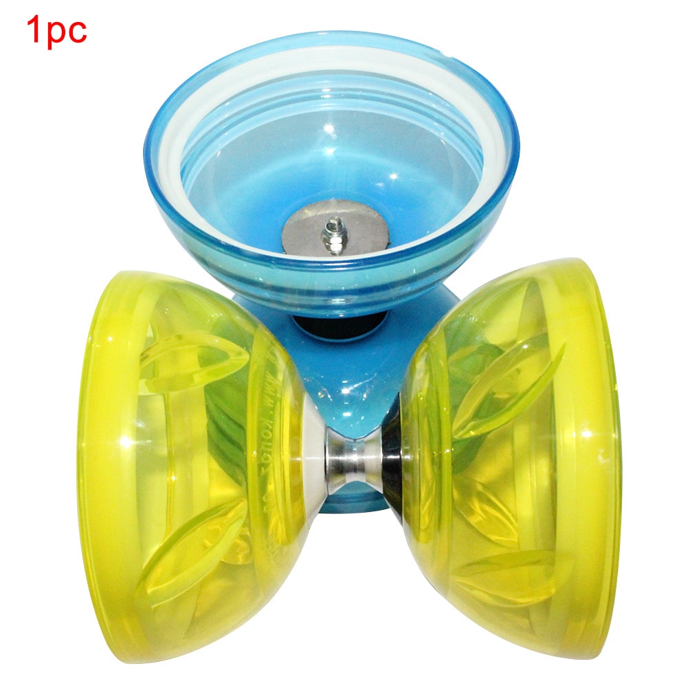 Soft Diabolo Set High Speed Light Glow Hand Play Hobbies Funny With Rope Classic Juggling Toy Bearing Children