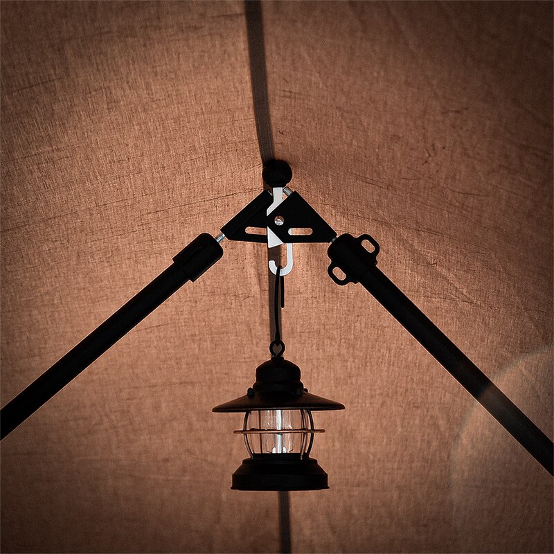 Tent Pole Connector Aluminum Alloy 90 Degree Adjustable Thimble Angle With Lantern Hook Pyramid Tent Awning Pole Accessories