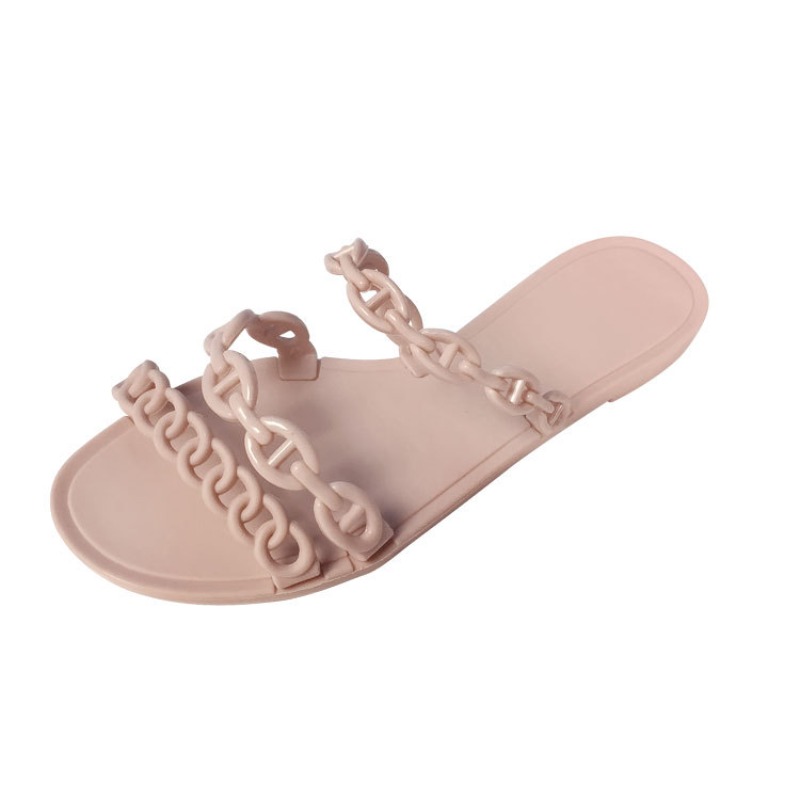 Sandaler gelé platta strand utomhus fritid platta med enkla barn flicka dagligen bekväma andningsbara halkfria lätta