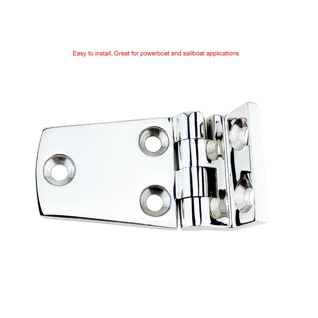 316 Stainless Steel Flush Door Hatch Compartment Folding Bending Hinge Deck Hinge Door Strap Butt Hinge Boat Marine Accessories