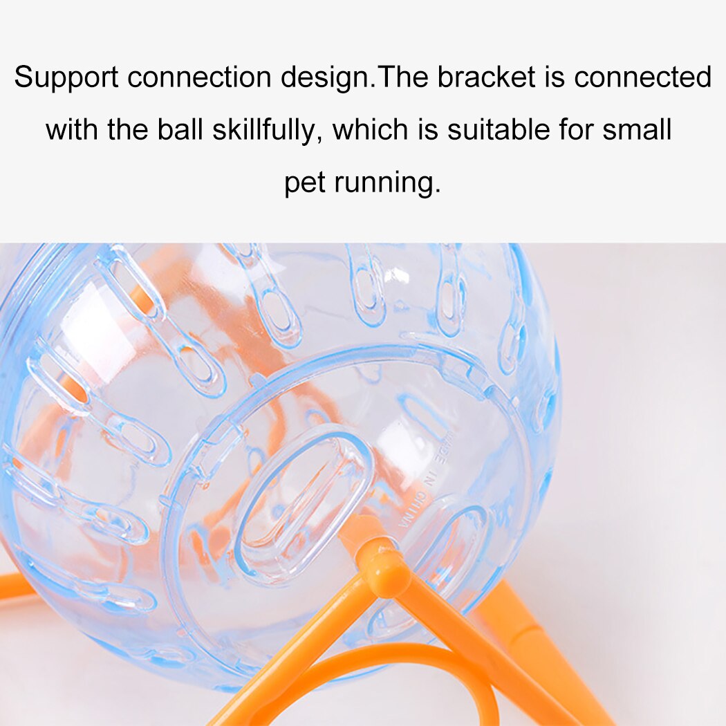 1Pc Hamster Bal Speelgoed Plastic Stille Hamster Running Bal Dier Oefening Bal Met Stand Dierbenodigdheden Huisdier Accessoires