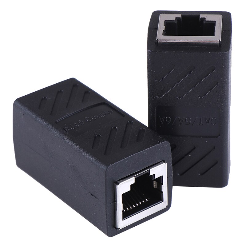 2Pack RJ45 Lan Connector Inline Cat7/Cat6/Cat5e Ethernet Kabel Extender Adapter