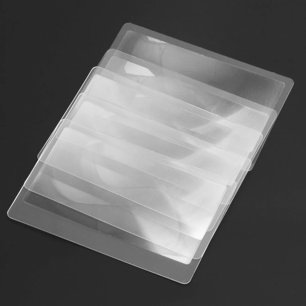 Lente d'ingrandimento 3X Full Page lente d'ingrandimento lente di Fresnel ingrandimento lente di ingrandimento lente di Fresnel tasca lente d'ingrandimento per carte di credito 1-50 pezzi