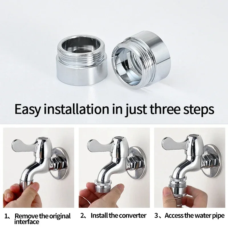 Stainless Steel Faucet Connector M22 To M20 M18 M1/2" Thread Joints Water Purifier Accessory Kitchen Water Tap Adapter Fittings