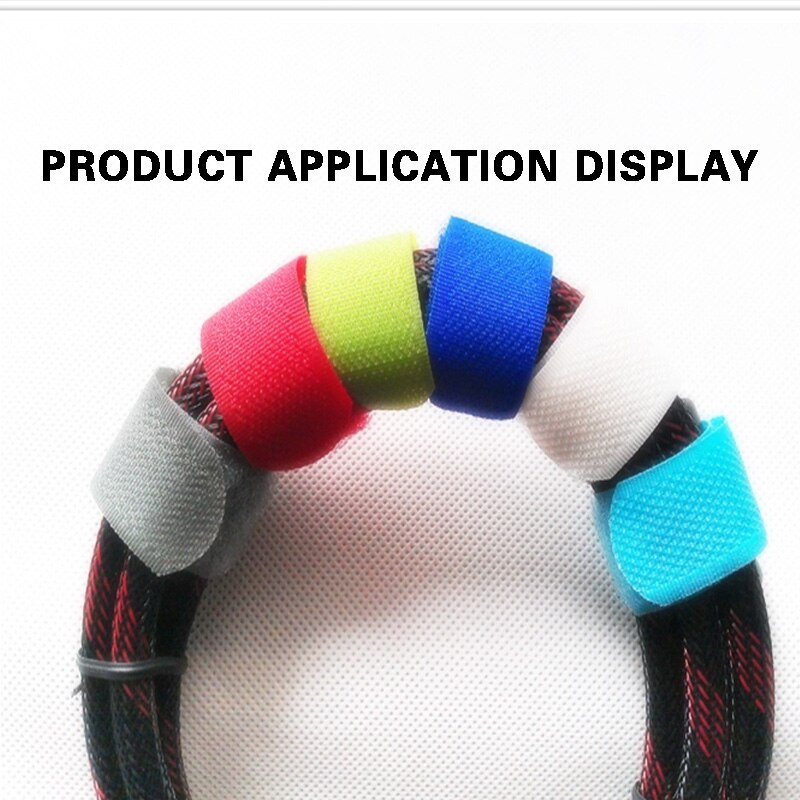 5 Meters/roll magic tape nylon cable ties Width 2 cm wire management cable ties 6 colors to choose from DIY Velcro