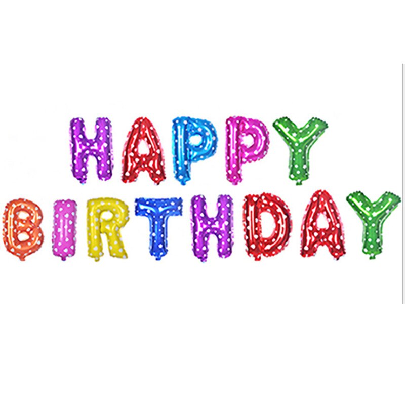 Birthday Party Decorations Kids Baby Adult HAPPY BIRTHDAY Balloons Decoration Aluminium Film Balloons for Birthday